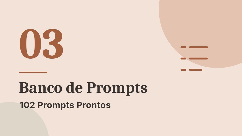 Módulo 03, Banco de Prompts